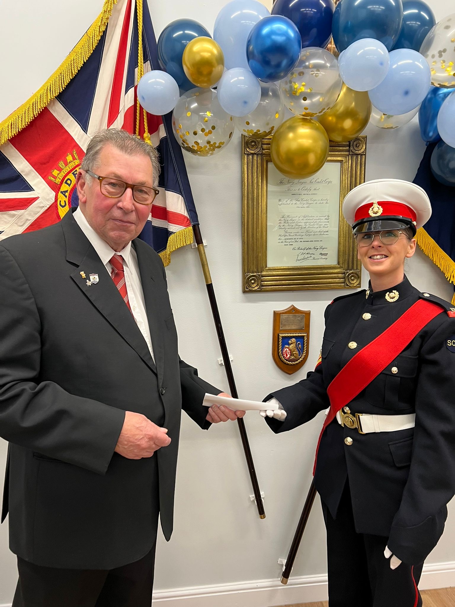 Donation to Connah's Quay Sea Cadets November 2025